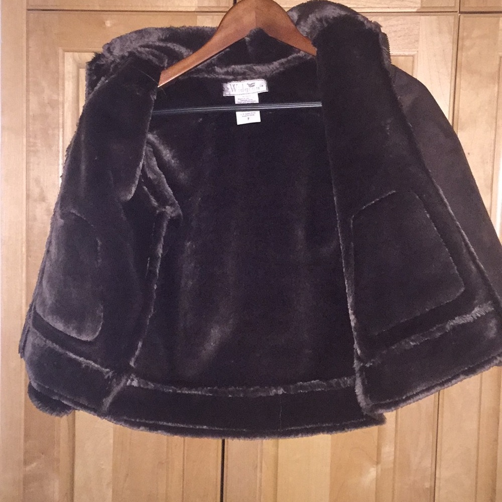 Shearling, suede coat - Picture 2 of 2
